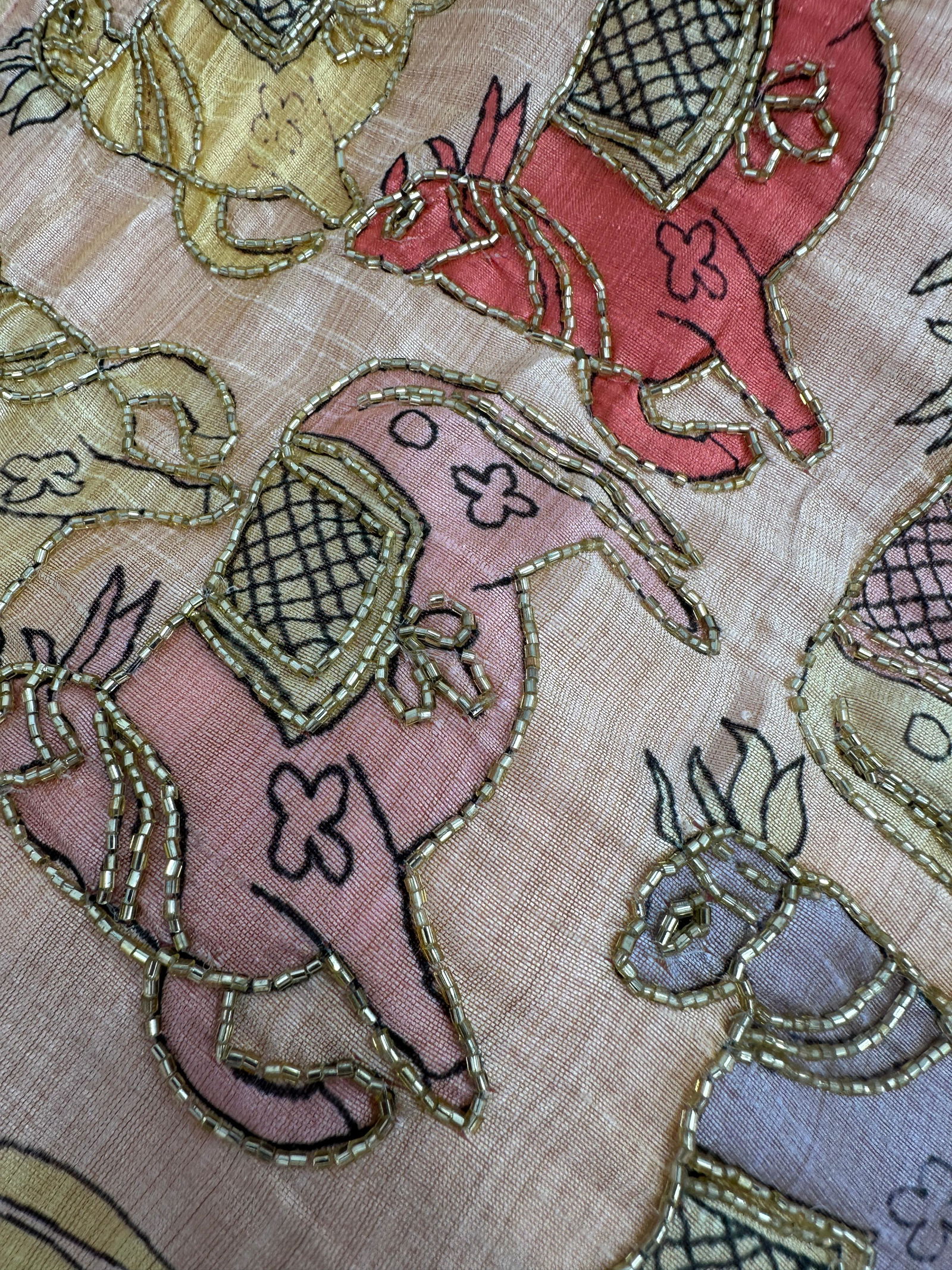 PC 413 Handwork Kalamkari Print Designer Gown With Dupatta Wholesale Online